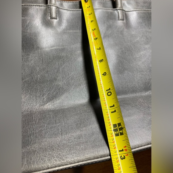 Matt & Nat Laptop Bag Vegan Purse Grey Large - Picture 12 of 16